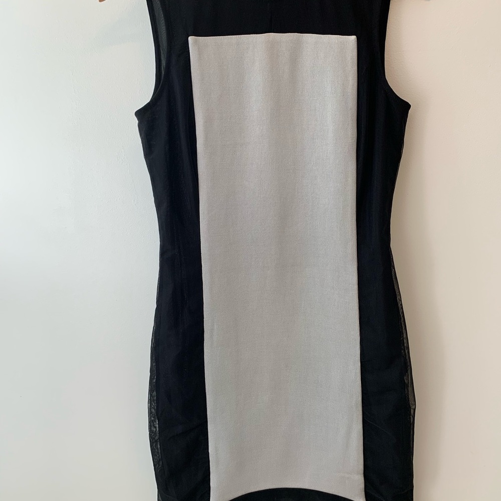 Rag & Bone Silver and Black Sheath Dress (size 4)
